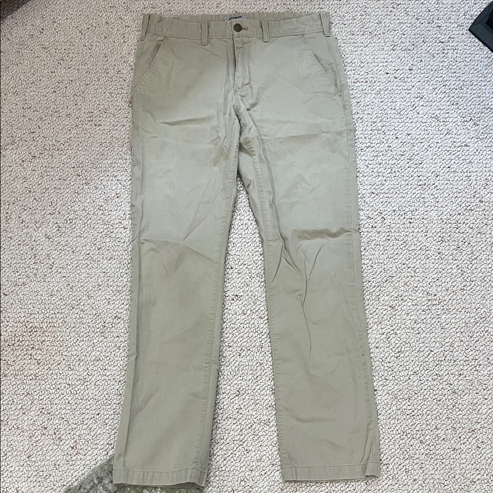 Express Men's Chino Pants - Olive Green
